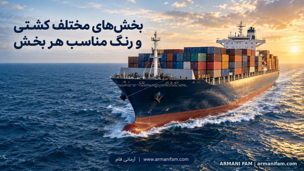 بخش‌های مختلف کشتی و رنگ مناسب هر بخش؛ راهنمای سیستم‌های پوششی دریایی