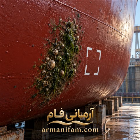تصویر شاخص رشد زیستی روی رنگ ضدخزه ـ آرمانی فام