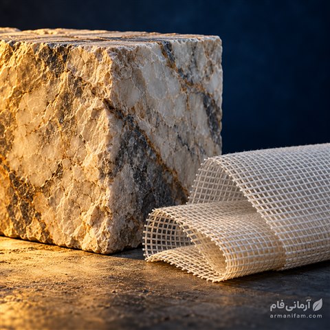 کوپ و الیاف تقویتی در نمونه آموزشی ـ آرمانی فام