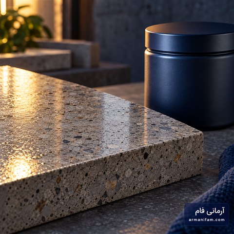 سطح نمونه آموزشی بتن برای بررسی پوشش ـ آرمانی فام