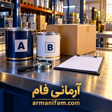تصویر شاخص تحویل گرفتن رنگ و رزین ـ آرمانی فام