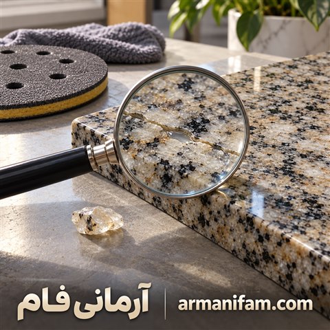 تصویر شاخص جدا شدن اپوکسی سنگ هنگام ساب ـ آرمانی فام